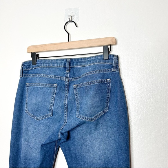 GAP Distressed Slim Straight Leg Girlfriend Mid Rise Jean 27 - Picture 7 of 9